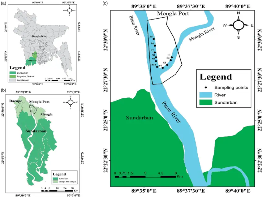 Map of Mongla Port